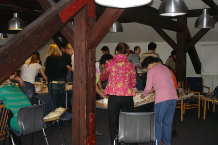 Preparing dumplings