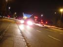 Night time at the bus stop